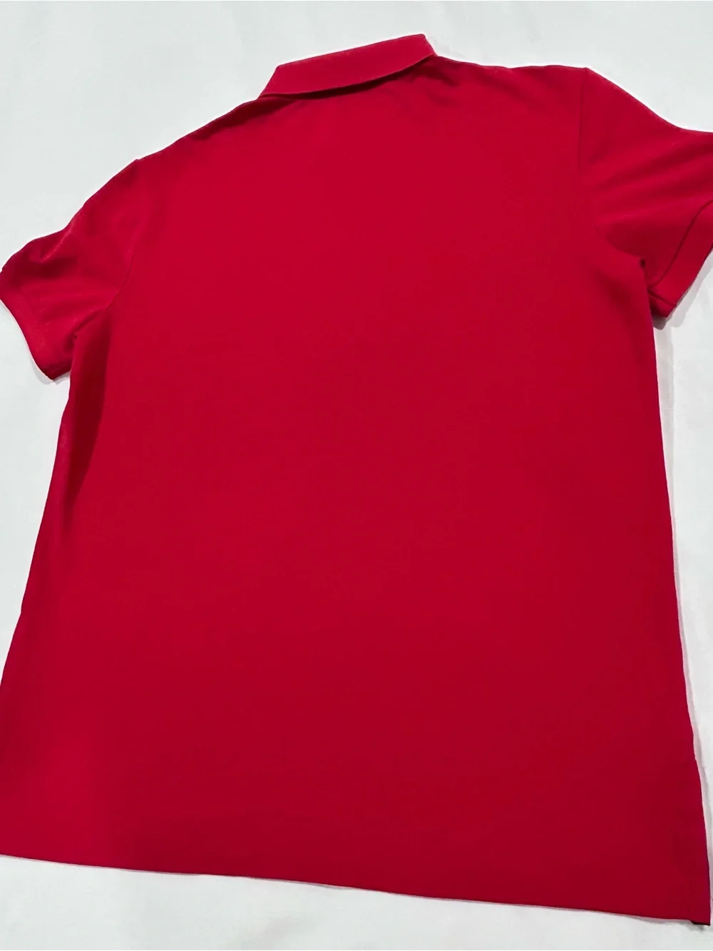 Ralph Lauren Bright Red Performance Polo with Navy Pony. Size M.